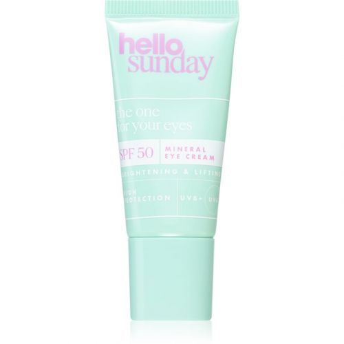 hello sunday the one for your eyes vyhlazující a rozjasňující oční krém SPF 50 15 ml