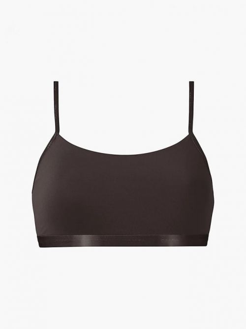 Dámská podprsenka Calvin Klein tmavě hnědá (QF6757E-BCK) XS