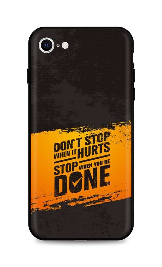 Kryt TopQ iPhone SE 2022 silikon Don't Stop 74195