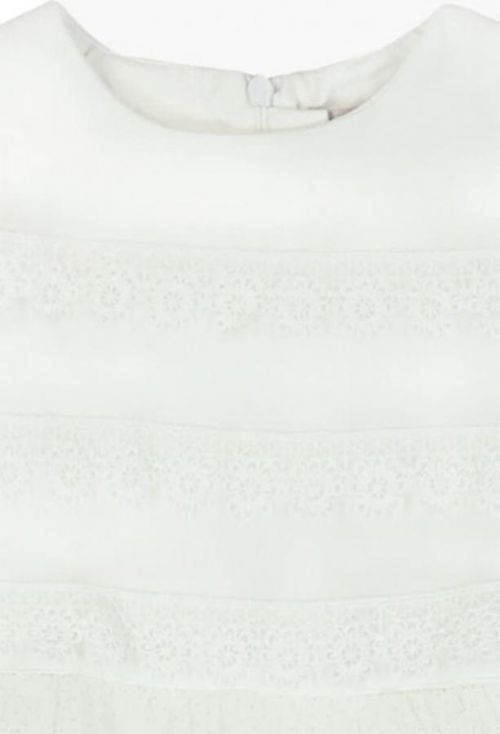 BOBOLI Šaty - kajka s volánky, 80 cm - bílá, holky