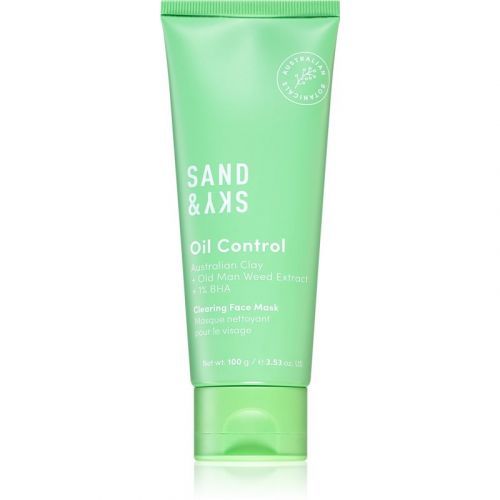 Sand & Sky Oil Control Clearing Face Mask normalizující hloubkově čisticí maska pro mastnou a problematickou pleť 100 g