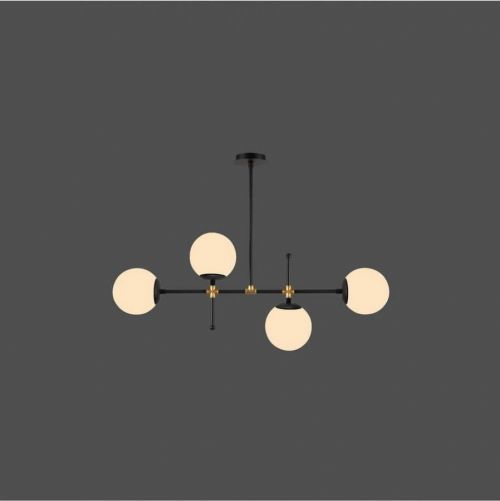 Černé závěsné svítidlo Squid Lighting Kruva, výška 57 cm