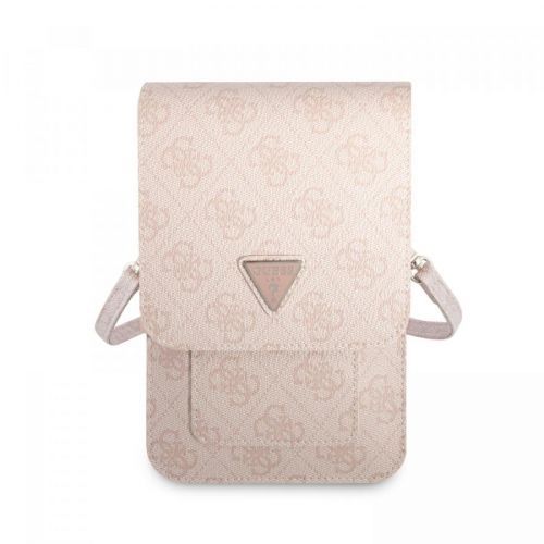 Taška Guess PU 4G Triangle Logo Phone Bag, růžová