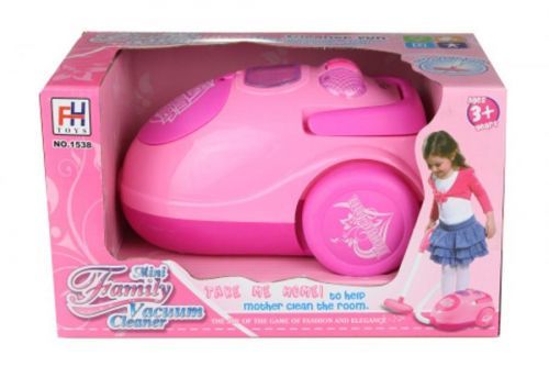 LAMPS Vysavač růžový na baterie