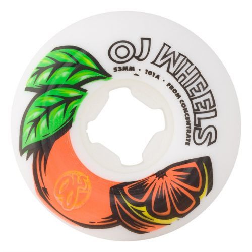 kolečka OJ - 53mm From Concentrate White Orange Hardline 101a (132921) velikost: 53mm/101A