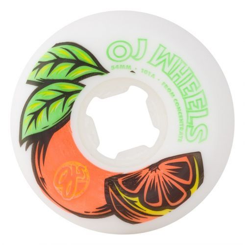 kolečka OJ - 54mm From Concentrate White Orange Hardline 101a (132920)