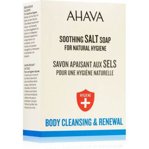 AHAVA Dead Sea Salt tuhé mýdlo pro zklidnění pokožky 100 g