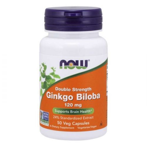 Ginkgo Biloba 60 mg 120 kaps. - NOW Foods