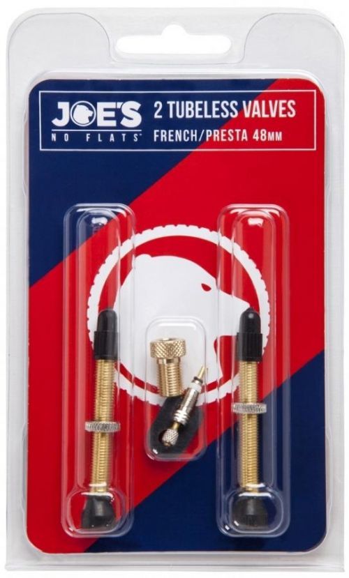 Joe's Tubeless French/Presta valves 48mm uni
