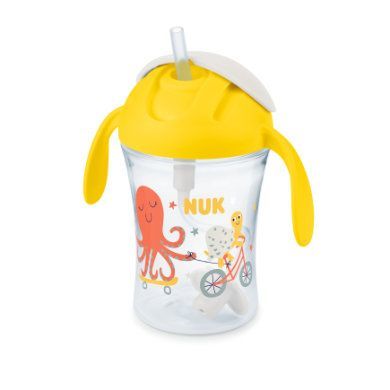 NUK Láhev na pití Motion Cup ve žluté barvě
