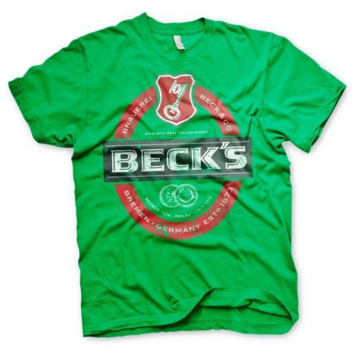 Triko Hybris Basic Tee Becks Beer - zelené, L