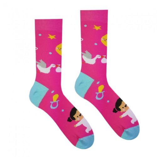 Ponožky Hesty Děvčátko - růžové, 35-38