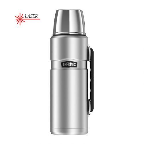 Termoska na nápoje Thermos Style s madlem 1200 ml - stříbrná