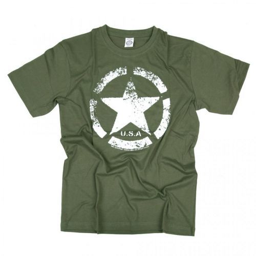 Tričko Fostex US Army Star - olivové, L