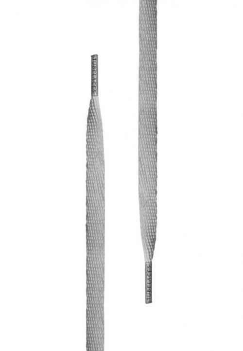 Tkaničky do bot Tubelaces Flat - světle šedé, 120 cm