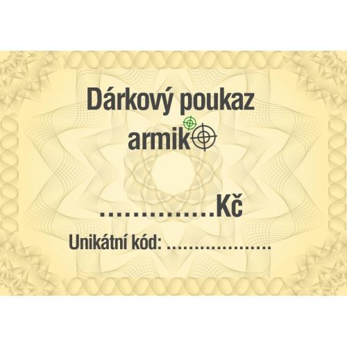 Dárkový poukaz Armik.cz, 1250