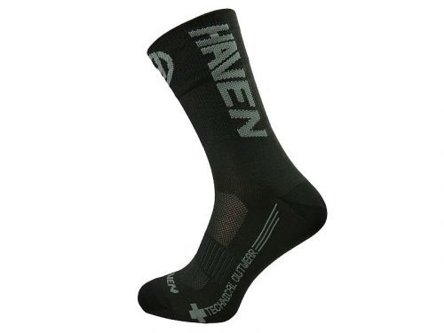 Ponožky Haven Lite Neo Long 2 ks - černé-šedé, 10-12