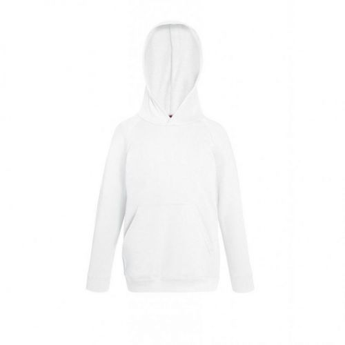 Mikina dětská Fruit of the Loom - bílá, 152