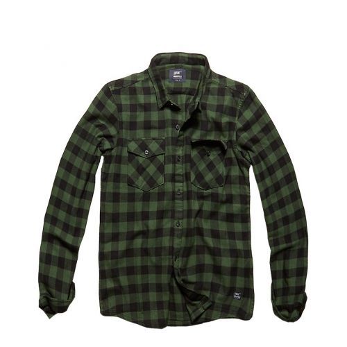 Košile Vintage Industries Harley - zelená, XL