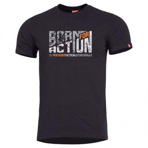 Tričko Pentagon Born For Action - černé, L