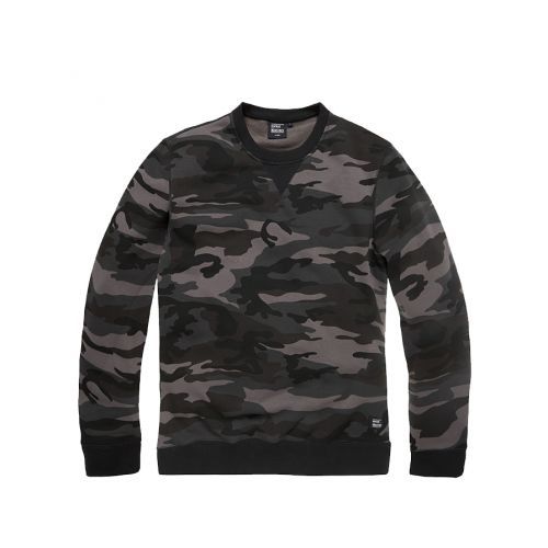 Mikina Vintage Industries Greeley Crewneck - darkcamo, L