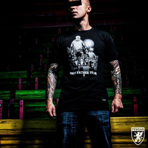 Triko PGwear From Father To Son - černé, S