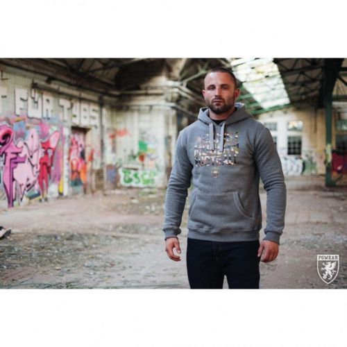 Mikina PGwear AMF Camo - šedá, XXL