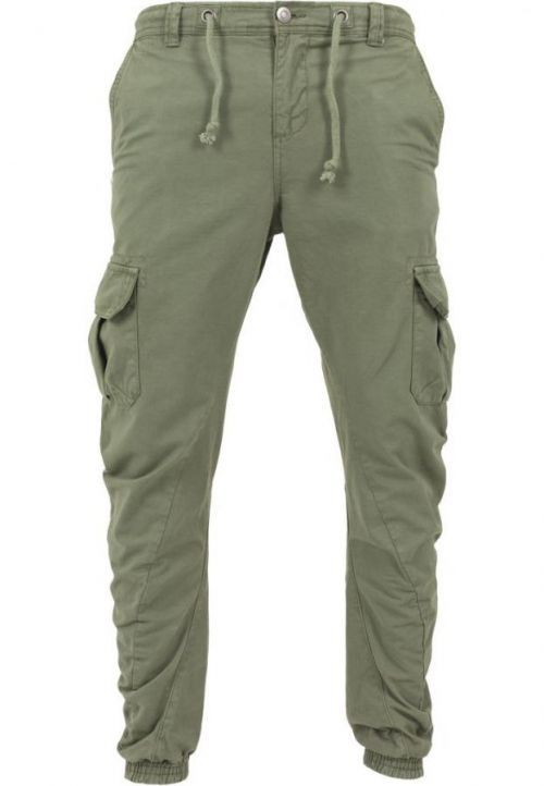 Kalhoty Urban Classics Cargo Jogging - olivové, 3XL