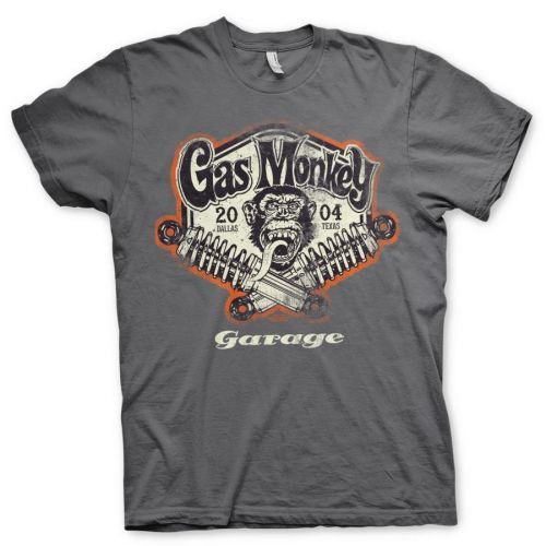 Triko Gas Monkey Garage Spring Coils - šedé, XL