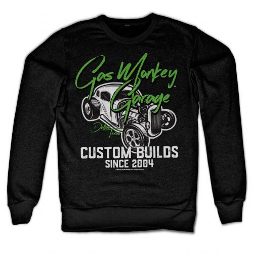 Mikina Gas Monkey Garage Custom Neon - černá, L