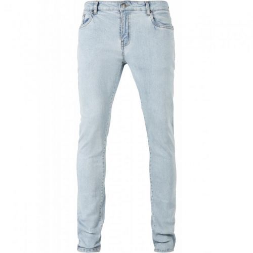 Džíny Urban Classics Slim Fit Zip Jeans - modré, 32/32