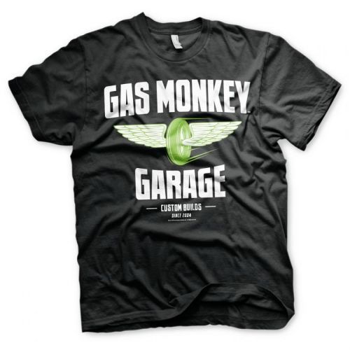 Triko Gas Monkey Garage Speed Wheels - černé, L