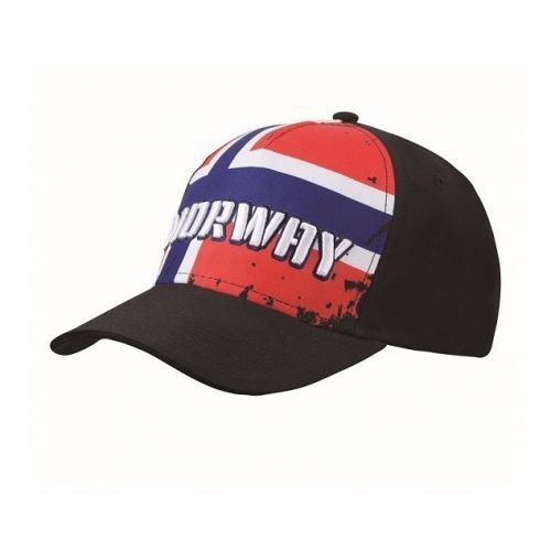 Kšiltovka CoFEE vlajka Norsko - černá