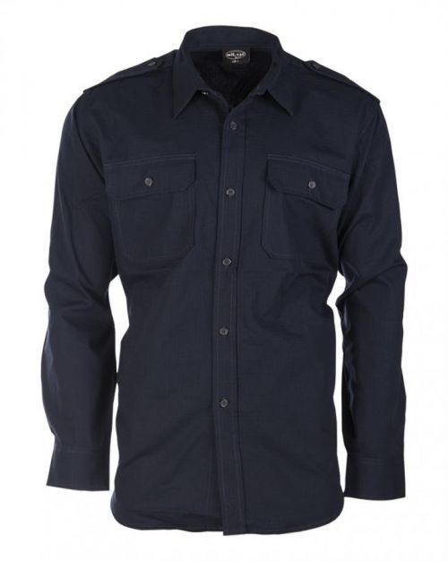 Košile Ripstop dlouhý rukáv - modrá, 3XL