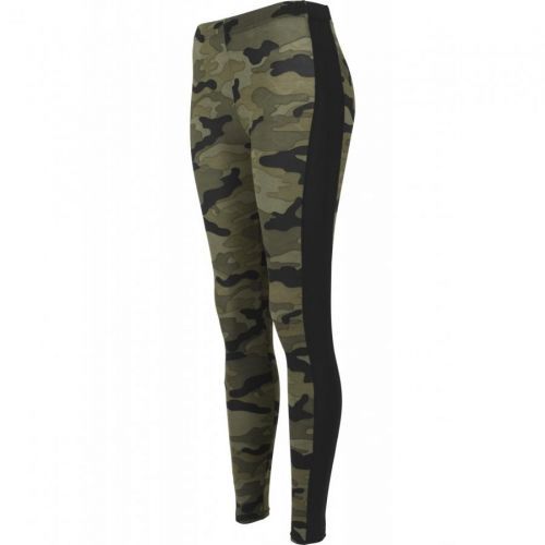 Legíny dámské Urban Classics Camo Stripe - woodland, XS