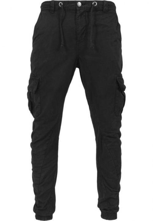 Kalhoty Urban Classics Cargo Jogging - černé, 4XL