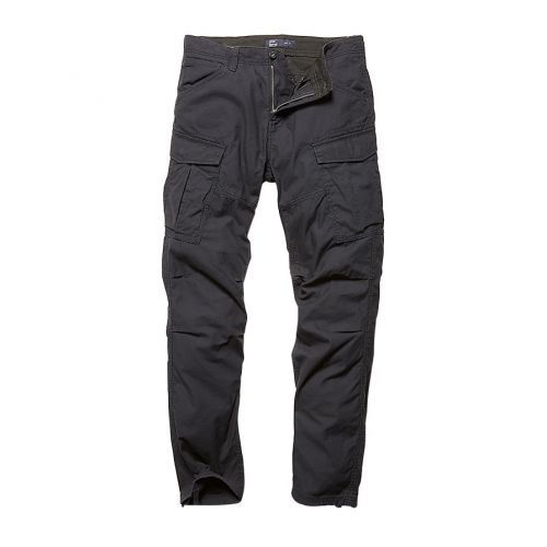 Kalhoty Vintage Industries Lester - antracitové, 38