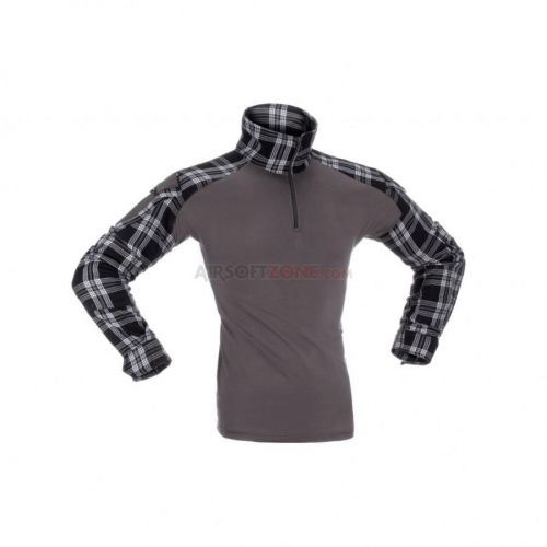 Taktické triko Invader Gear Combat Flannel - černé, L