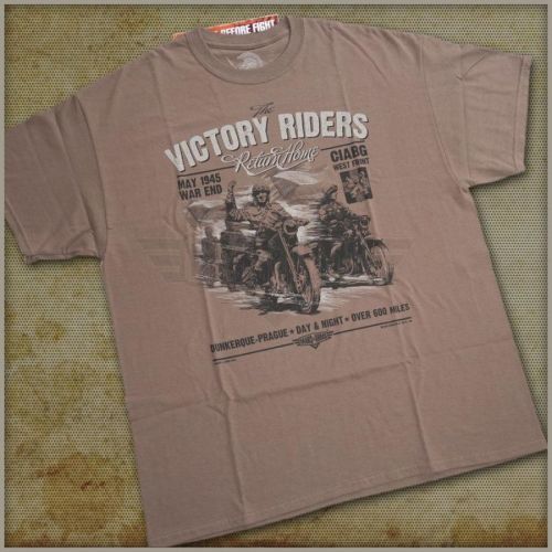 Triko Mars and Arms Victory Riders - hnědé, S