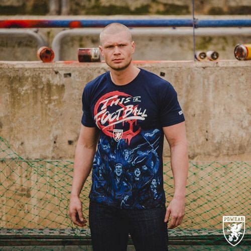 Triko PGwear This is Football - modré, S