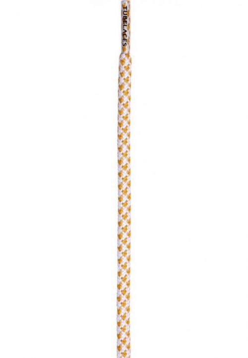 Tkaničky do bot Tubelaces Rope Multi - bílé-oranžové, 130 cm