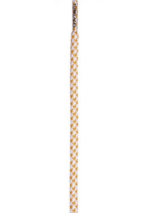 Tkaničky do bot Tubelaces Rope Multi - bílé-oranžové, 130 cm