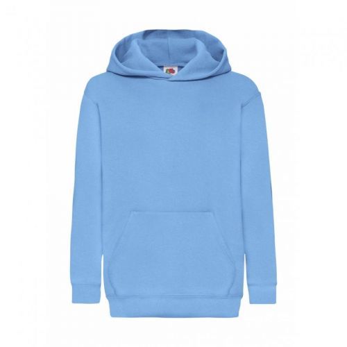 Mikina dětská s kapucí Fruit of the Loom 280 - světle modrá, 128