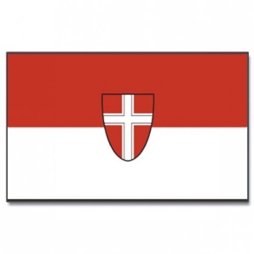 Vlajka Vídeň 30 x 45 cm na tyčce