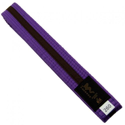 Kimono pásek Tornado Dynamic Budo 4cm - fialový-černý, 280 cm