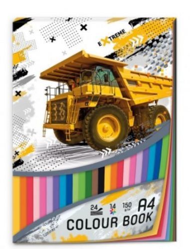 Argus Blok barevných papírů A4 - Extra Force - 1703-0333