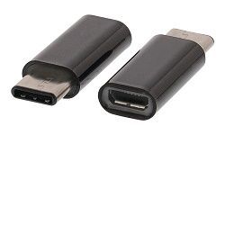 Redukce Nedis USB-C na USBmicro černá