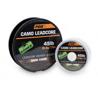 FOX - Šňůra s olověným jádrem Camo Leadcore DARK Camo 20,4kg/ 25m