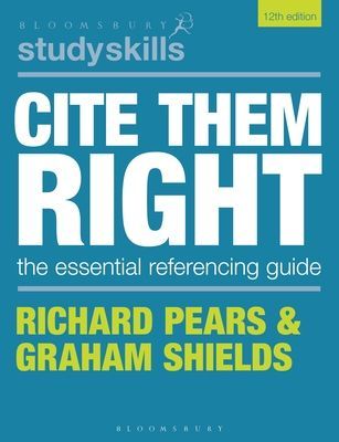 Cite Them Right (Pears Richard (Durham University))(Paperback / softback)