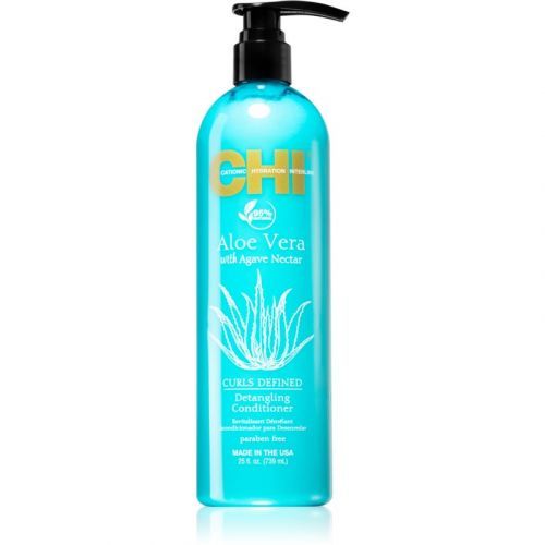 CHI Aloe Vera Detangling hloubkově regenerační kondicionér pro vlnité a kudrnaté vlasy 739 ml